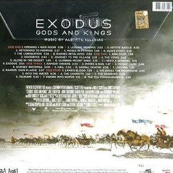Exodus: Gods and Kings Soundtrack (Alberto Iglesias) - CD Back cover