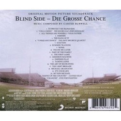 The Blind Side Soundtrack (Various Artists, Carter Burwell) - CD Back cover