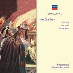Ben-Hur, Julius Ceasar, Quo Vadis Trilha sonora (Mikls Rzsa) - capa de CD