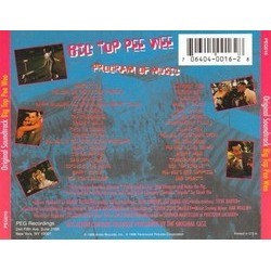 Big Top Pee-wee サウンドトラック (Danny Elfman) - CD裏表紙