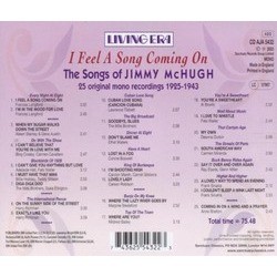 I Feel A Song Coming On Ścieżka dźwiękowa (Various Artists, Jimmy McHugh) - Tylna strona okladki plyty CD