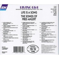 Life Is A Song Ścieżka dźwiękowa (Fred Ahlert, Various Artists) - Tylna strona okladki plyty CD