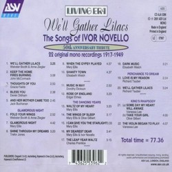 We'll Gather Lilacs Soundtrack (Various Artists, Ivor Novello) - CD Trasero