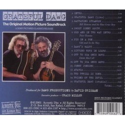 Grateful Dawg Trilha sonora (Jerry Garcia, David Grisman) - CD capa traseira