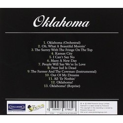 Oklahoma Ścieżka dźwiękowa (Oscar Hammerstein II, Richard Rodgers) - Tylna strona okladki plyty CD