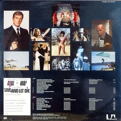Vivre et Laiser Mourir Ścieżka dźwiękowa (George Martin) - Tylna strona okladki plyty CD