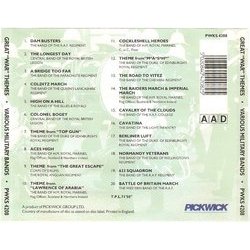 Great War Themes Soundtrack (Various Artists) - CD Back cover