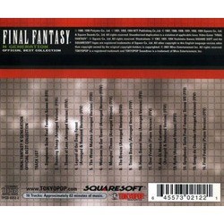 Final Fantasy N Generation サウンドトラック (Nobuo Uematsu) - CD裏表紙