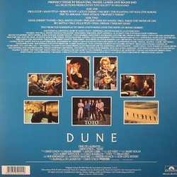 Dune Ścieżka dźwiękowa (Brian Eno,  Toto) - Tylna strona okladki plyty CD