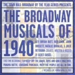 The Broadway Musicals of 1940 Ścieżka dźwiękowa (Various Artists, Various Artists) - Okładka CD