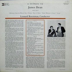 A Tribute to James Dean Soundtrack (Leonard Rosenman, Dimitri Tiomkin) - CD Back cover