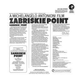 Zabriskie Point Soundtrack (Various Artists) - CD Back cover