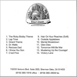 Talladega Nights: The Ballad of Ricky Bobby Soundtrack (Alex Wurman) - CD Back cover