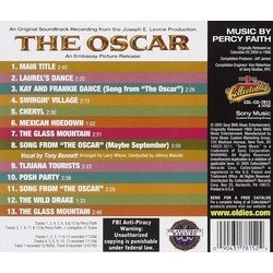 The Oscar Ścieżka dźwiękowa (Percy Faith) - Tylna strona okladki plyty CD