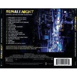 Run All Night Soundtrack ( Junkie XL) - CD Back cover