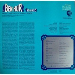 Ben-Hur Volume 2 サウンドトラック (Miklós Rózsa) - CD裏表紙