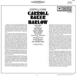 Harlow サウンドトラック (Neal Hefti) - CD裏表紙