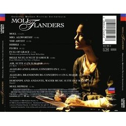 Moll Flanders Ścieżka dźwiękowa (Mark Mancina) - Tylna strona okladki plyty CD