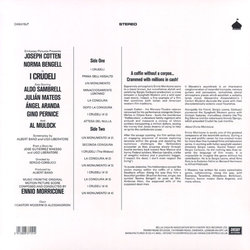 I Crudeli Trilha sonora (Ennio Morricone) - CD capa traseira