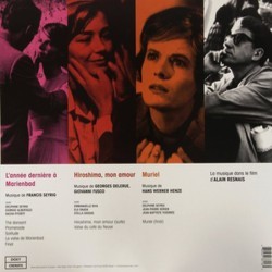 La Musique Dans Le Film D'Alain Resnais サウンドトラック (Georges Delerue, Giovanni Fusco, Hans Werner Henze, Francis Seyrig) - CD裏表紙