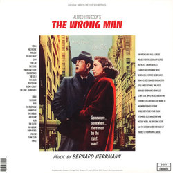 The Wrong Man Ścieżka dźwiękowa (Bernard Herrmann) - Tylna strona okladki plyty CD