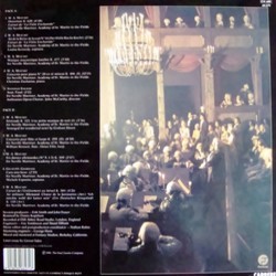 Amadeus サウンドトラック (Wolfgang Amadeus Mozart) - CD裏表紙