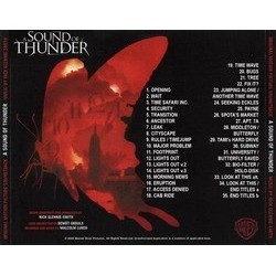 A Sound of Thunder サウンドトラック (Nick Glennie-Smith) - CD裏表紙
