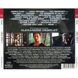 Largo Winch II Ścieżka dźwiękowa (Alexandre Desplat) - Tylna strona okladki plyty CD