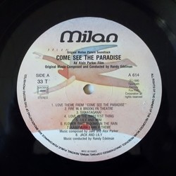 Come See the Paradise Soundtrack (Randy Edelman) - cd-cartula