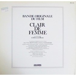 Clair de Femme Soundtrack (Jean Musy) - CD Trasero