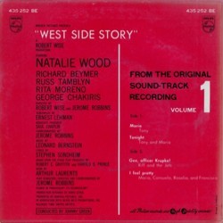 West Side Story Soundtrack (Leonard Bernstein, Stephen Sondheim) - CD-Rckdeckel