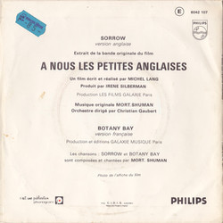  nous les petites Anglaises! Ścieżka dźwiękowa (Mort Shuman) - Tylna strona okladki plyty CD