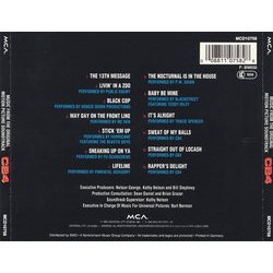 CB4 サウンドトラック (Various Artists, John Barnes) - CD裏表紙