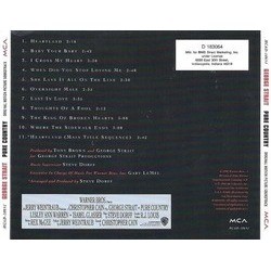 Pure Country Soundtrack (Steve Dorff) - CD Back cover