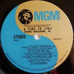 A Time to Sing Bande Originale (Hank Williams Jr.) - cd-inlay