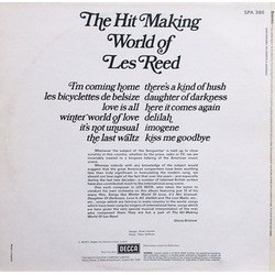 The Hit Making World of Les Reed Colonna sonora (Les Reed) - Copertina posteriore CD