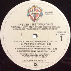 If Ever I See You Again Ścieżka dźwiękowa (Joseph Brooks) - Tylna strona okladki plyty CD
