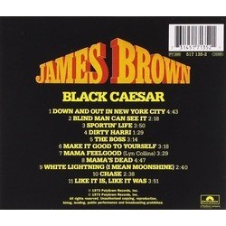 Black Caesar Soundtrack (James Brown) - CD Back cover