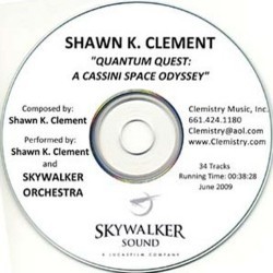 Quantum Quest: A Cassini Space Odyssey Soundtrack (Shawn K. Clement) - CD cover