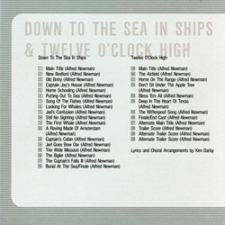 Down to the Sea in Ships / Twelve O'Clock High Ścieżka dźwiękowa (Alfred Newman) - Tylna strona okladki plyty CD