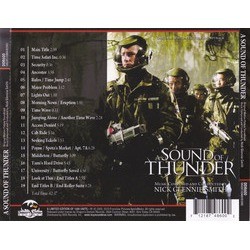 A Sound of Thunder Soundtrack (Nick Glennie-Smith) - CD Back cover