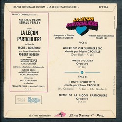 La Leon particulire サウンドトラック (Francis Lai) - CD裏表紙