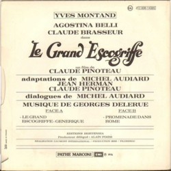 Le Grand escogriffe Soundtrack (Georges Delerue) - CD Back cover