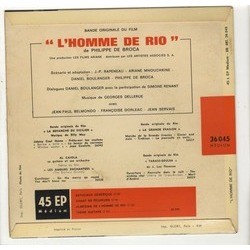 L'Homme de Rio Trilha sonora (Georges Delerue) - CD capa traseira