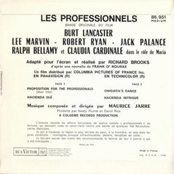 Les Professionnels Ścieżka dźwiękowa (Maurice Jarre) - Tylna strona okladki plyty CD