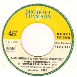 Thrse Desqueyroux Bande Originale (Maurice Jarre) - cd-inlay