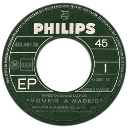 Mourir  Madrid Colonna sonora (Maurice Jarre) - cd-inlay