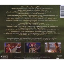 Mildred Pierce Ścieżka dźwiękowa (Carter Burwell) - Tylna strona okladki plyty CD
