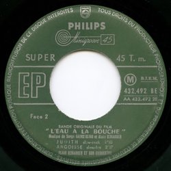 L'Eau  la bouche Ścieżka dźwiękowa (Serge Gainsbourg, Alain Goraguer) - wkład CD