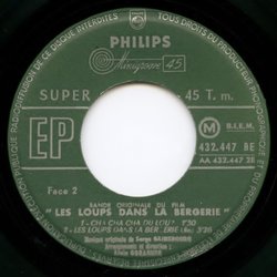 Les Loups dans la bergerie サウンドトラック (Serge Gainsbourg, Alain Goraguer) - CDインレイ